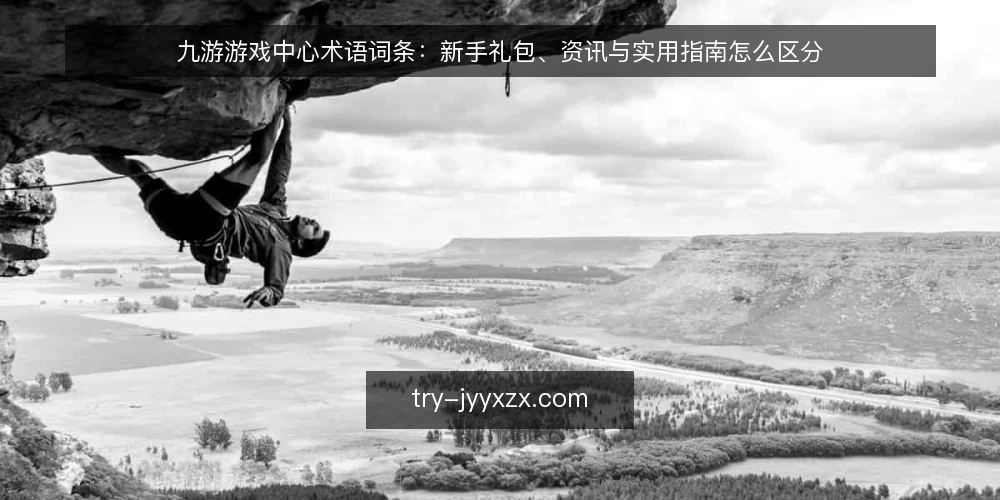九游游戏中心术语词条:新手礼包、资讯与实用指南怎么区分 — 先定判断标准:三个术语各指什么 配图
